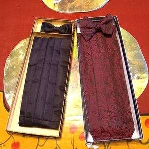 TROUBADOUR & MADISON CUMBERBUND & BOW TIE